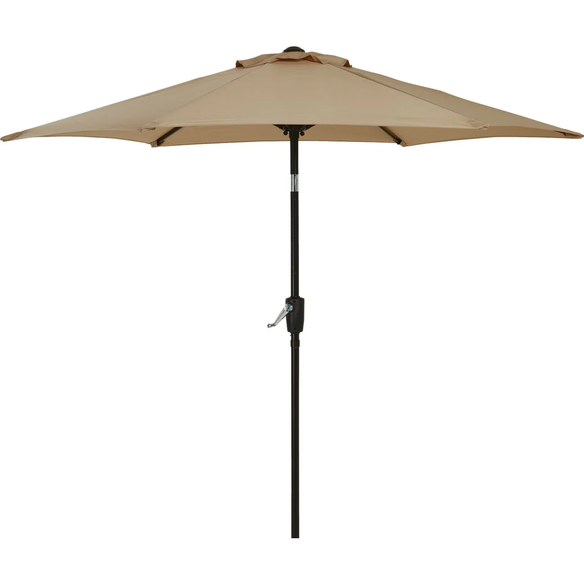 Efficient 9 Ft. Aluminum Tilt Crank Tan Patio Umbrella - PFAS Verified