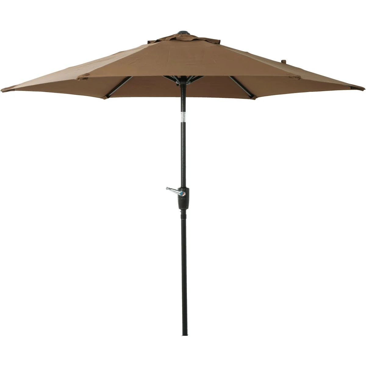 Detailed 7.5 Ft. Aluminum Tilt Crank Brown Patio Umbrella - PFAS Advanced