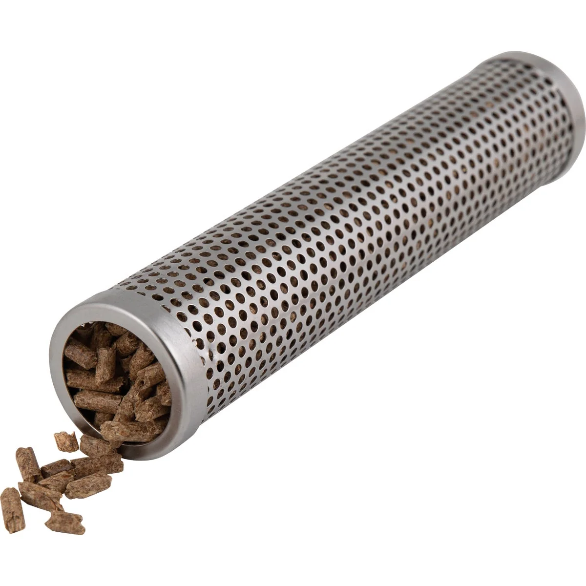 Lightweight GrillPro Pellet Tube with Brush Crafted