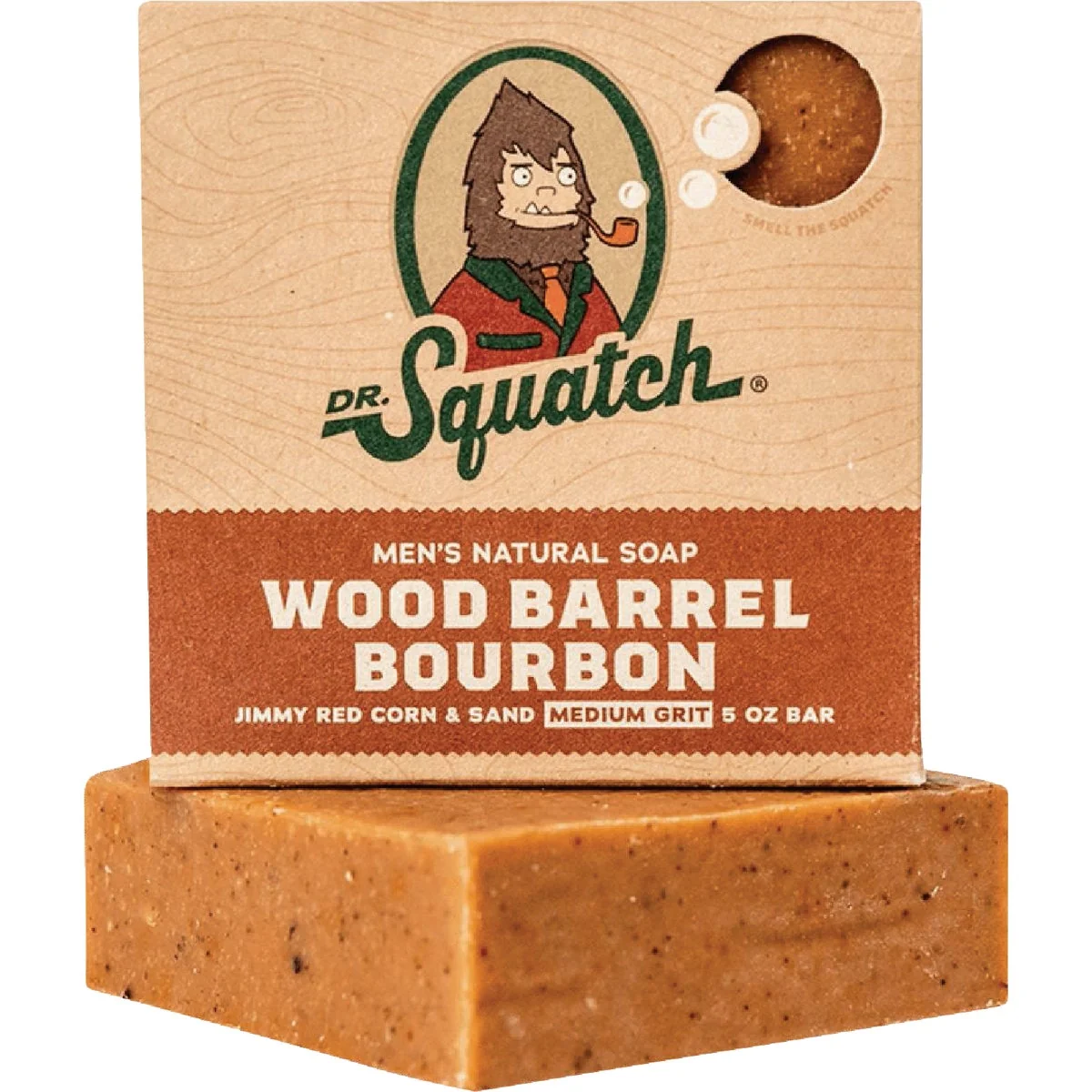 Smooth Dr. Squatch 5 Oz. Wood Barrel Bourbon Scent Bar Soap Casual