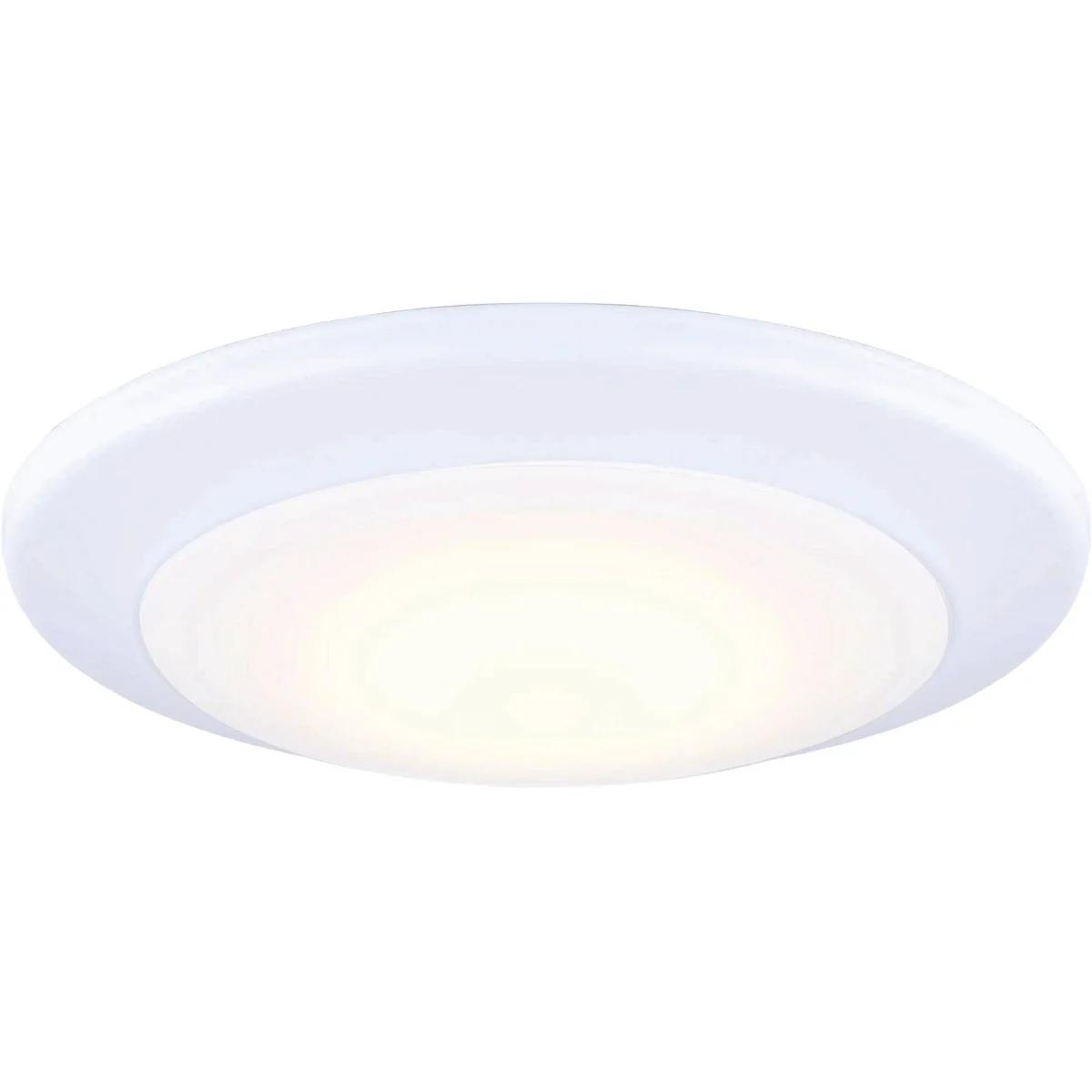 Optimized Canarm 7 In. White LED Round Disc Flush Mount Light Fixture Reliable