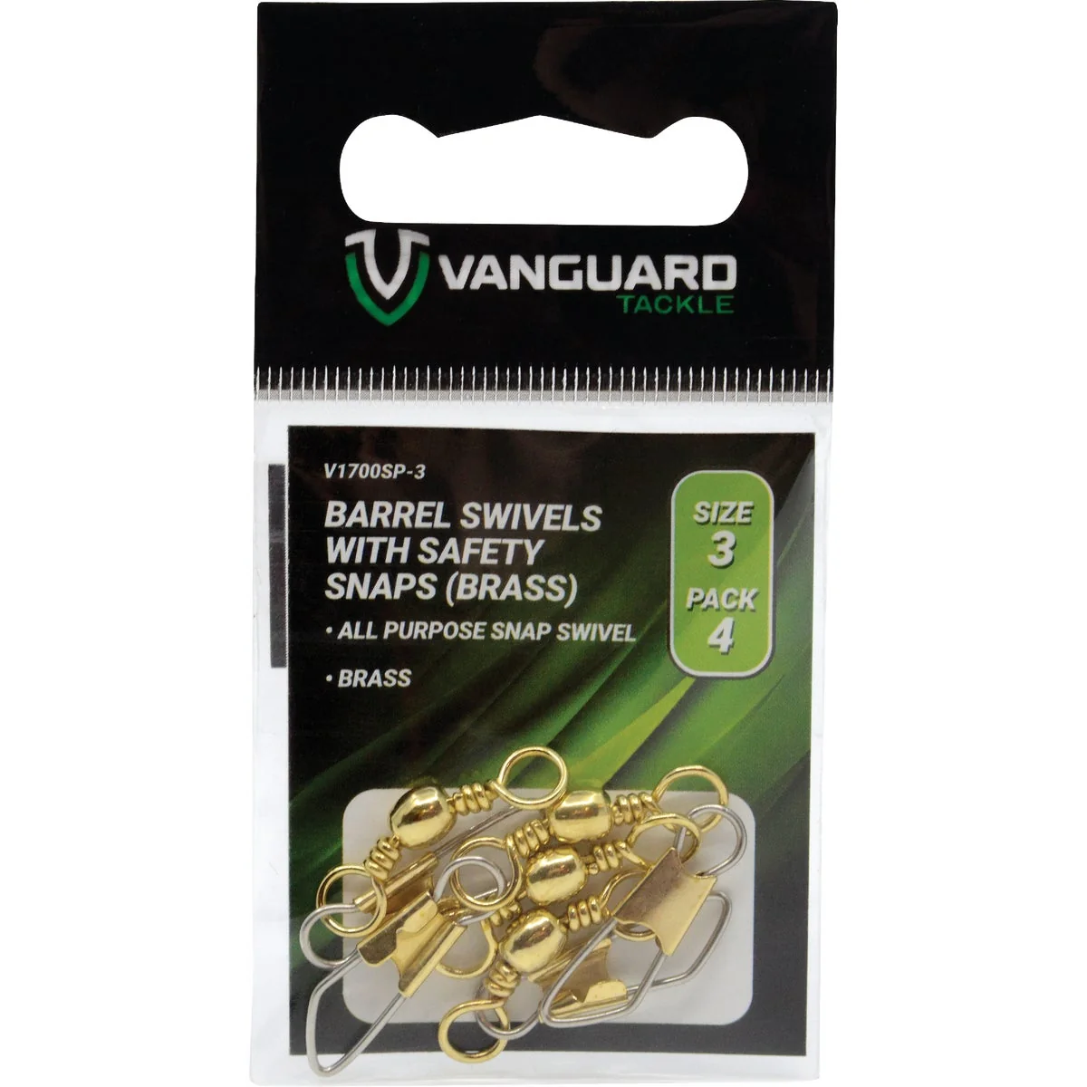 Traditional SWIVELS 3 WAY SP BRASS 4-4PK High-Quality