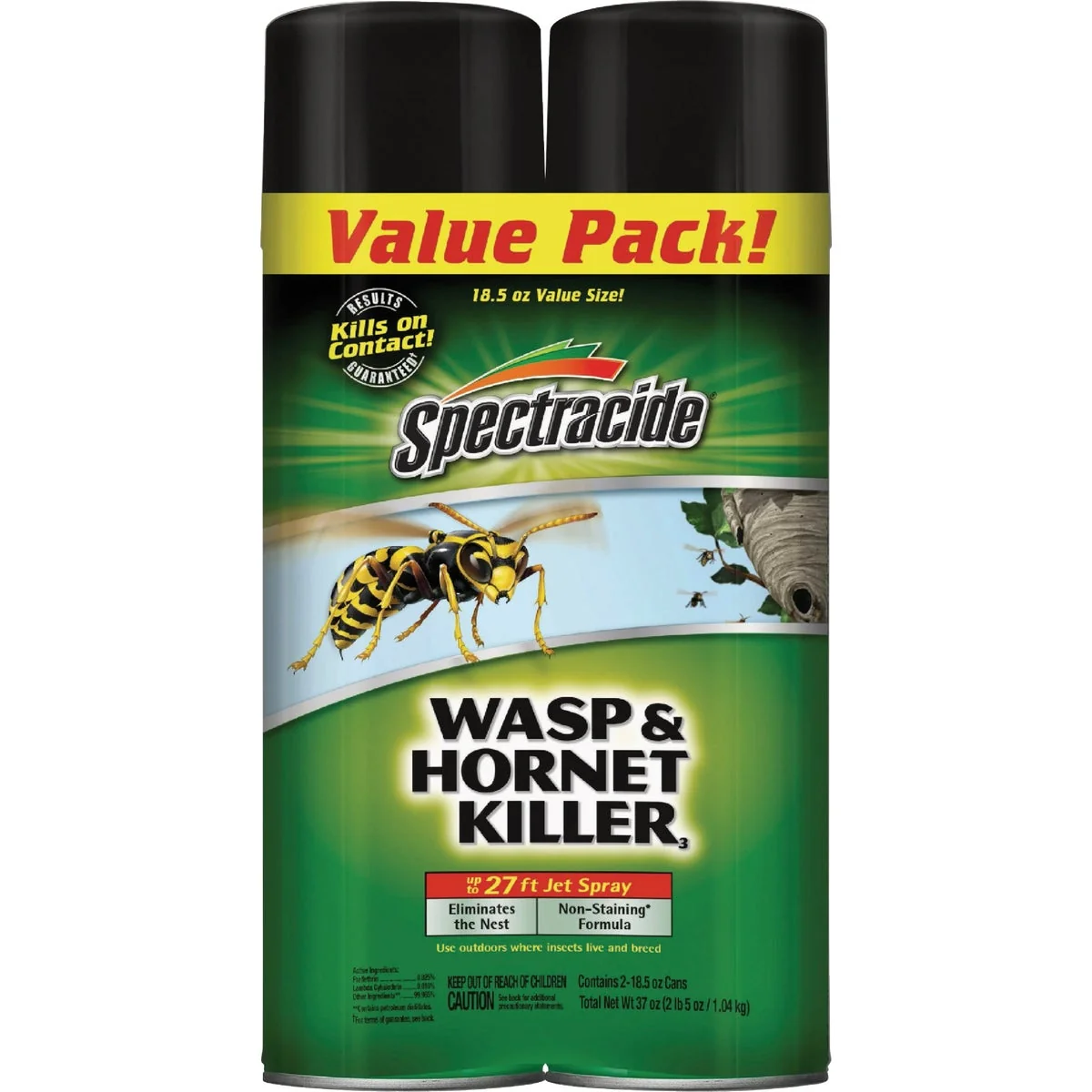 Innovative Spectracide 18.5 Oz. Wasp Hornet Killer3 Aerosol 2-Pack Next-Generation