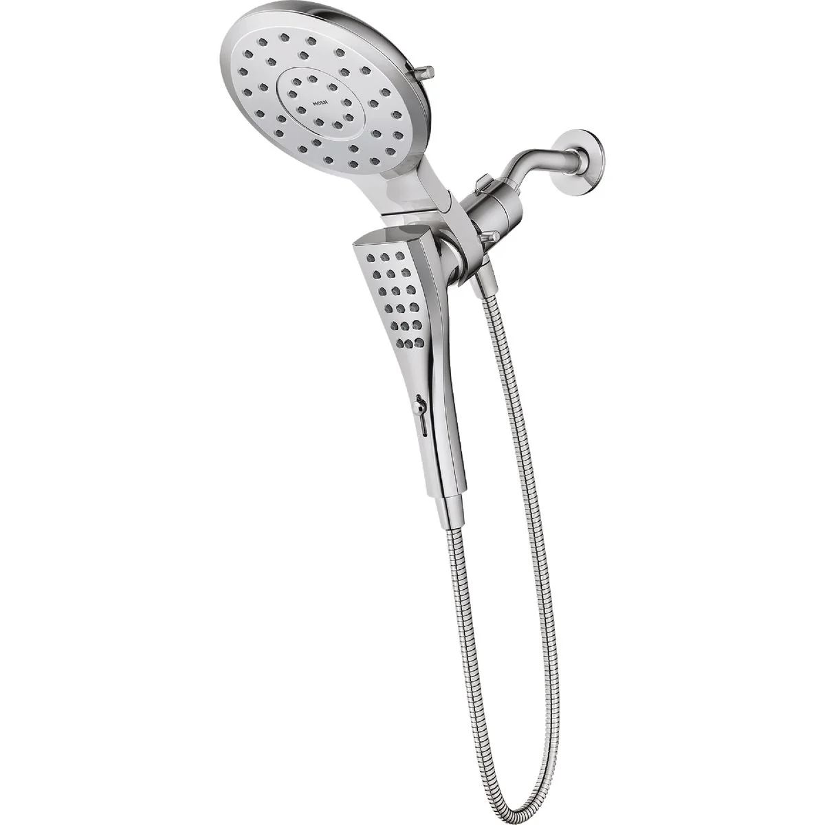 Enhanced Moen Verso 8-Spray 1.75 GPM Combo Handheld Shower Head with Infiniti Dial Chrome Sophisticated