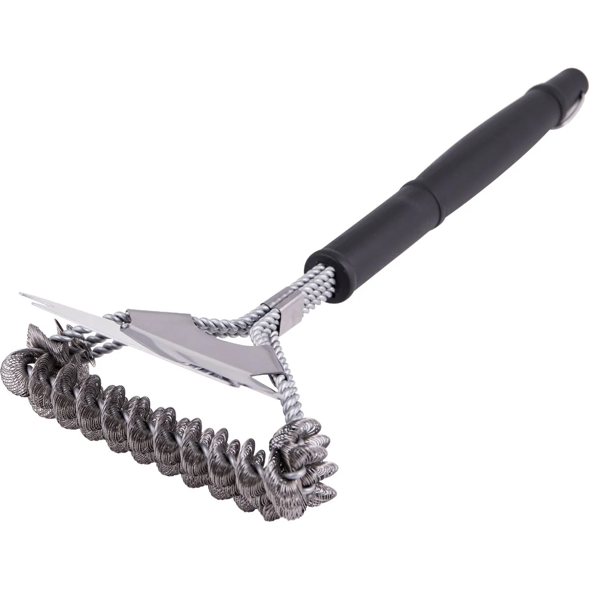 High-End GrillPro Triple Coil Wide Head Brush Secure