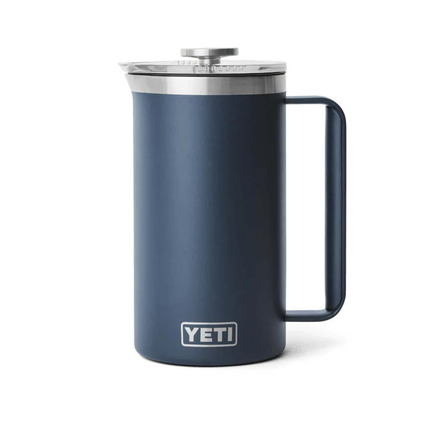 Artisan Yeti French Press 34oz Navy Powerful