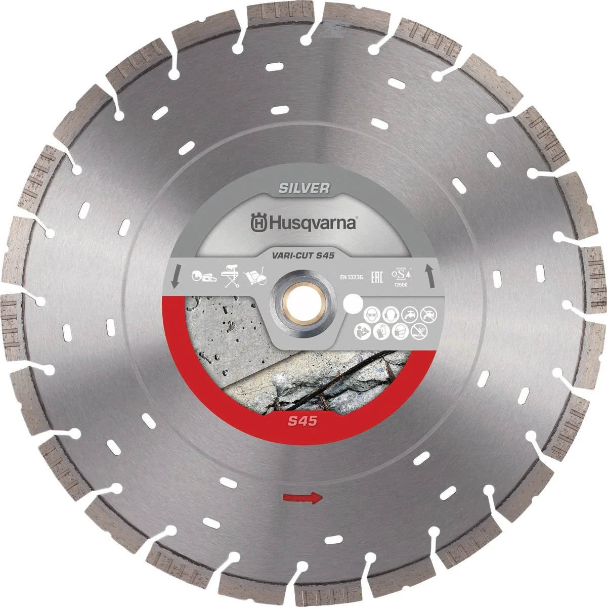 Selected Husqvarna 14 In. Vari-Cut S45 Segmented Rim Diamond Blade Refined