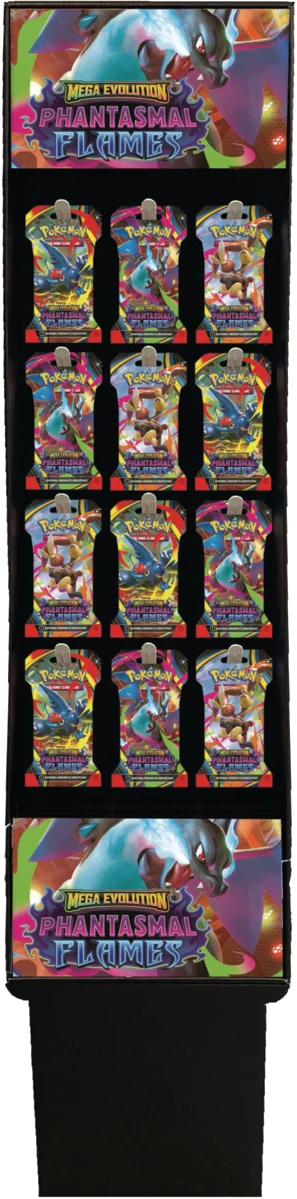 High-End Pokemon Phantasmal Flames Sleeved Booster Pack Display Filled Soft