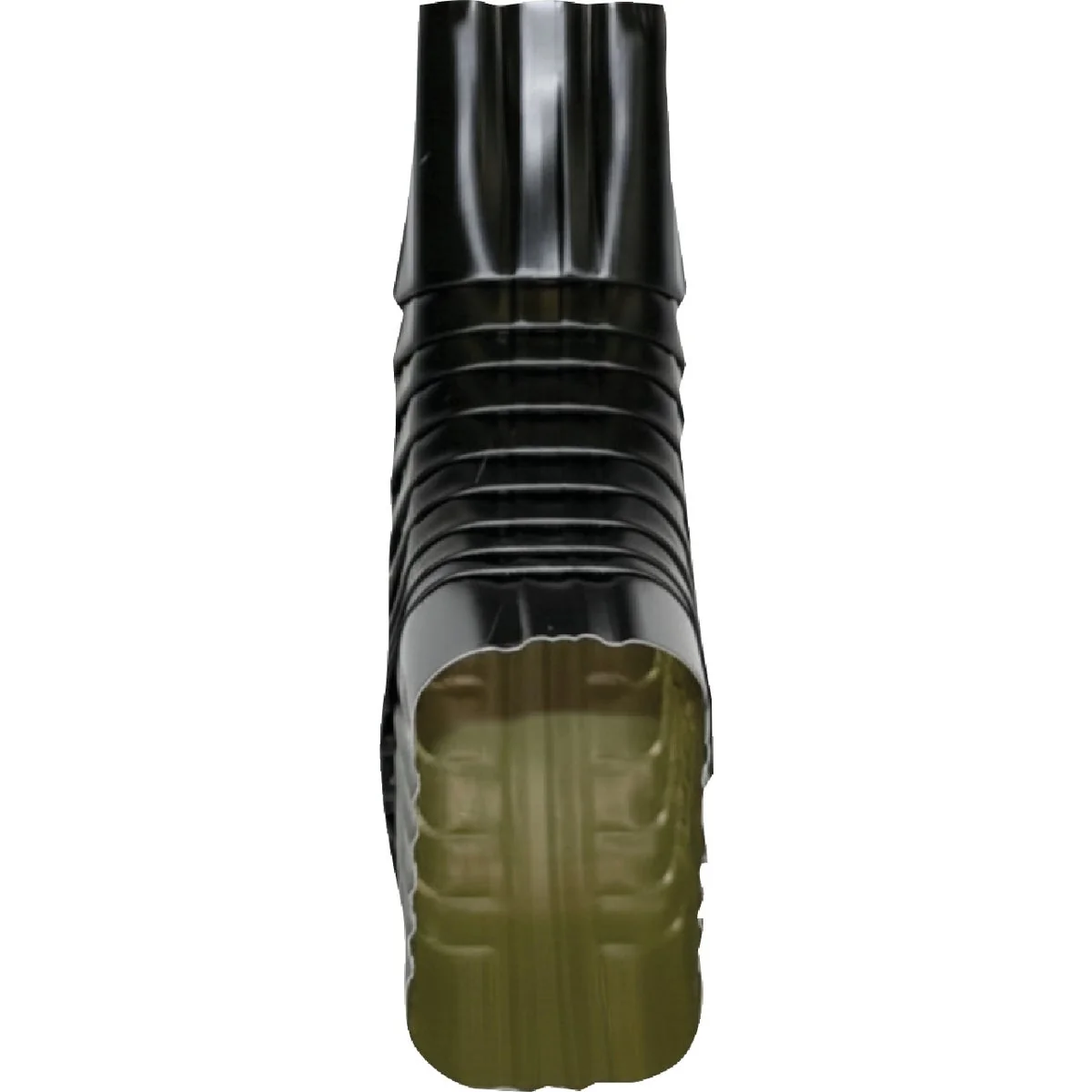 Optimized Spectra Metals 2 In. x 3 In. Aluminum Black Side Downspout Elbow Casual