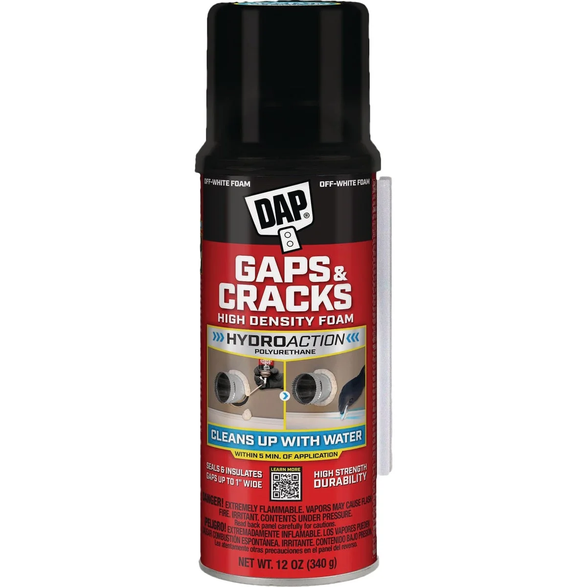 Versatile DAP Gaps Cracks 12 Oz. High-Density Foam Sealant Authentic