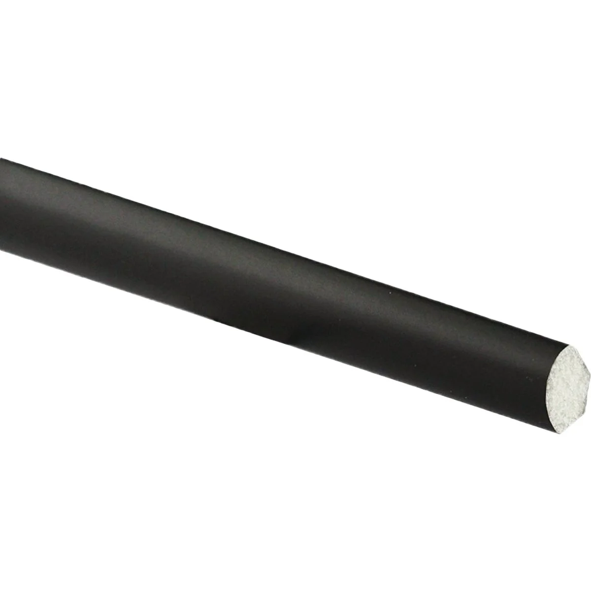 Dependable Inteplast Building Products 9 16 In. W. x 9 16 In. H. x 8 Ft. L Black Polystyrene Quarter Round Moulding Fast