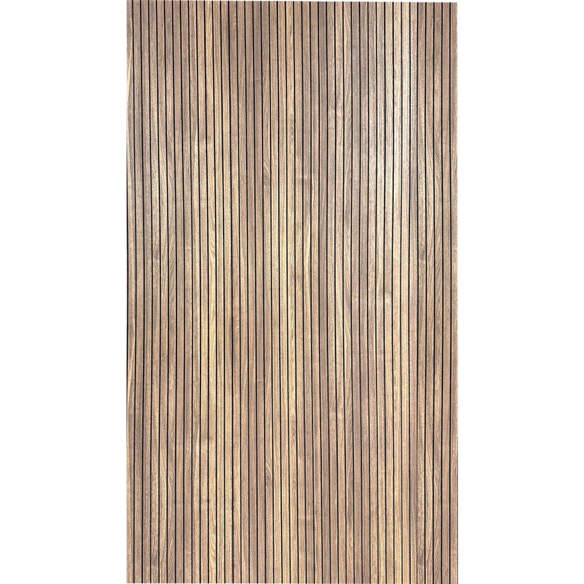 Trendy American Pacific 1 4 In. x 4 Ft. x 8 Ft. Fluted Walnut Acoustic Wall Panel Dependable