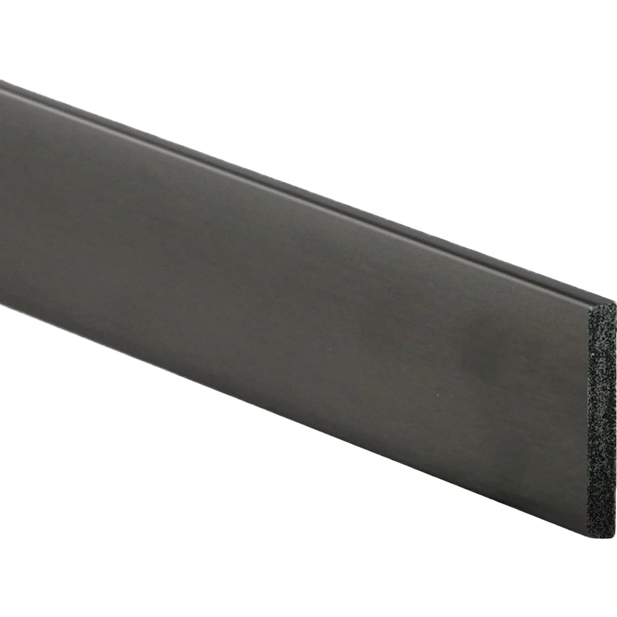 Safe Inteplast Building Products 2-1 2 In. W. x 1 2 In. H. x 8 Ft. L. Black Polystyrene Craftsman Base Moulding Soft