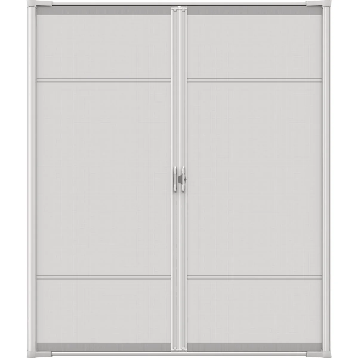 Smart Larson Brisa 68 In. To 72 In. W x 80 In. to 81 In. H Double Door White Retractable Screen Proven