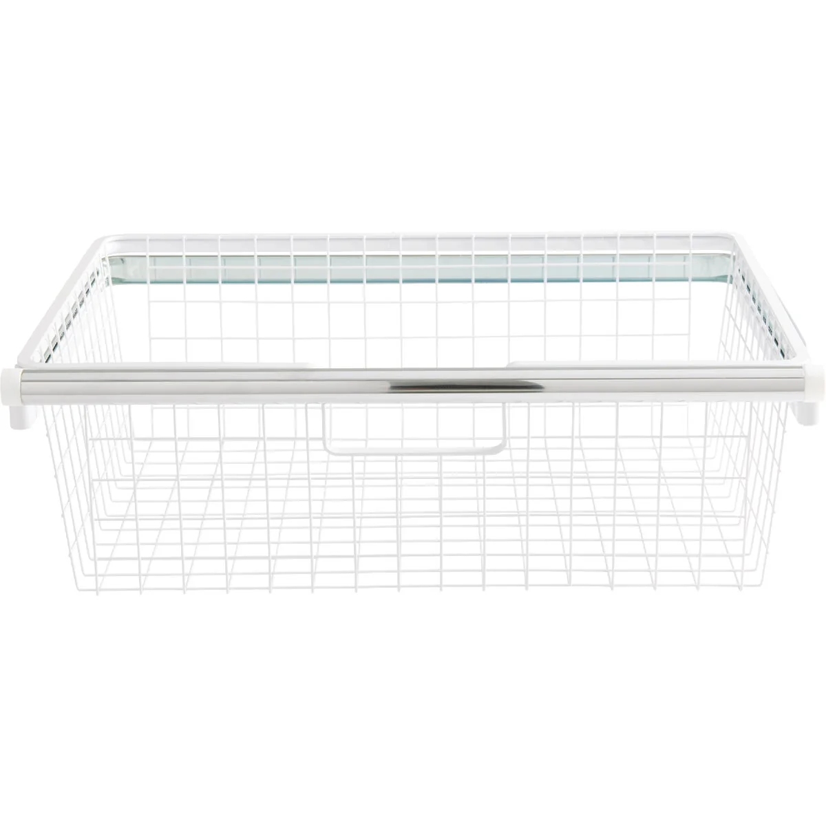 Smart Rubbermaid Configurations White Sliding Basket Long-Lasting