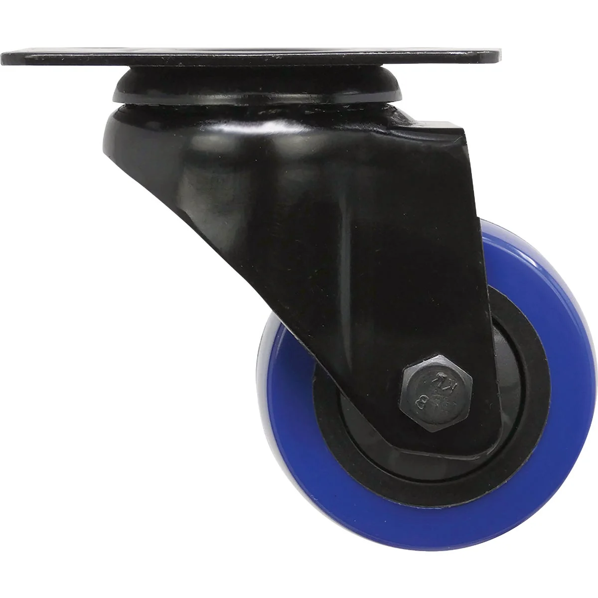 Soft Shepherd Hardware 2 In. Blue Diamond TPU Swivel Plater Caster Easy-to-Use