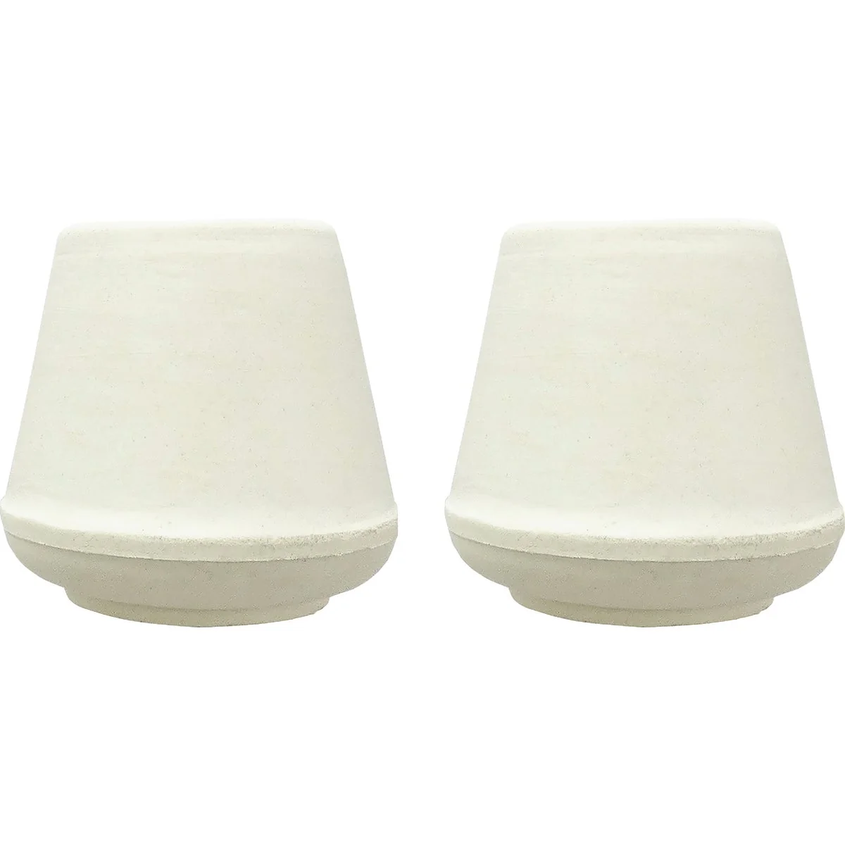 Recyclable Super Sliders 1-1 4 In. White Rubber Furniture Leg Tip 2-Pack Efficient