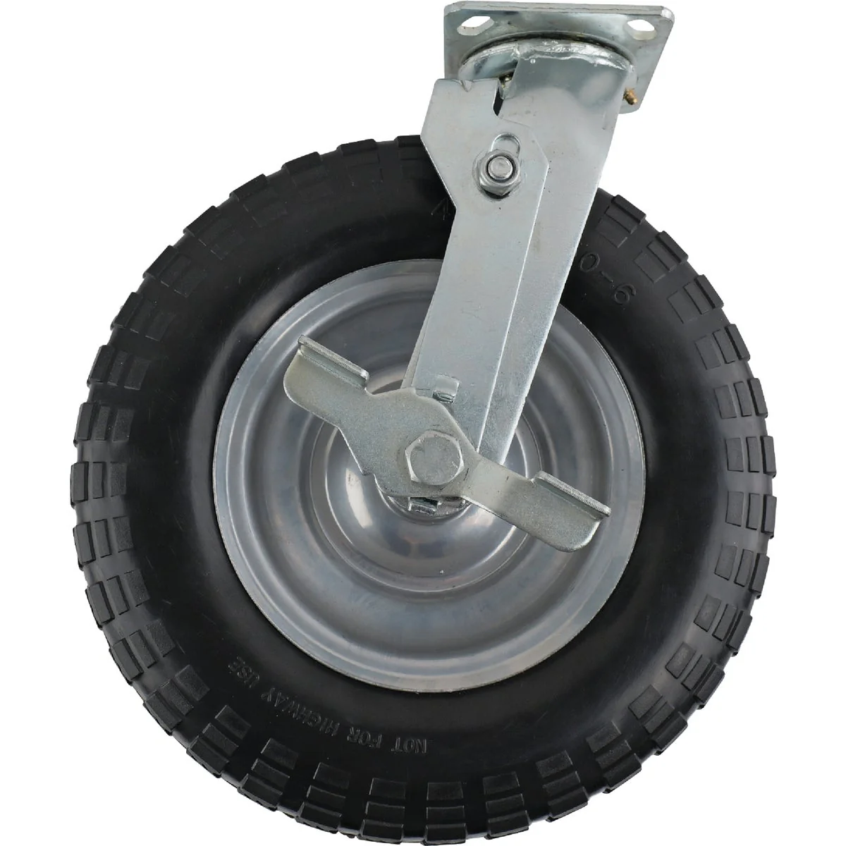 Safe Shepherd Hardware 12 In. Swivel Plate Caster with Side Brake Sustainable