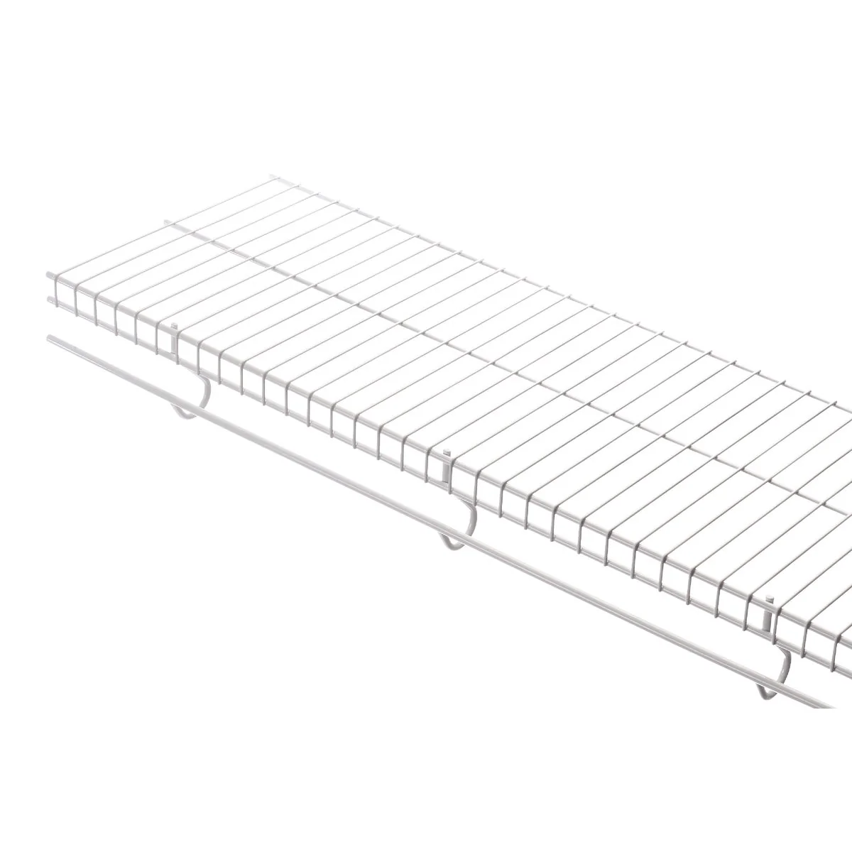 Carefully Designed Rubbermaid 12 In. x 48 In. White Slide Shelf Pure