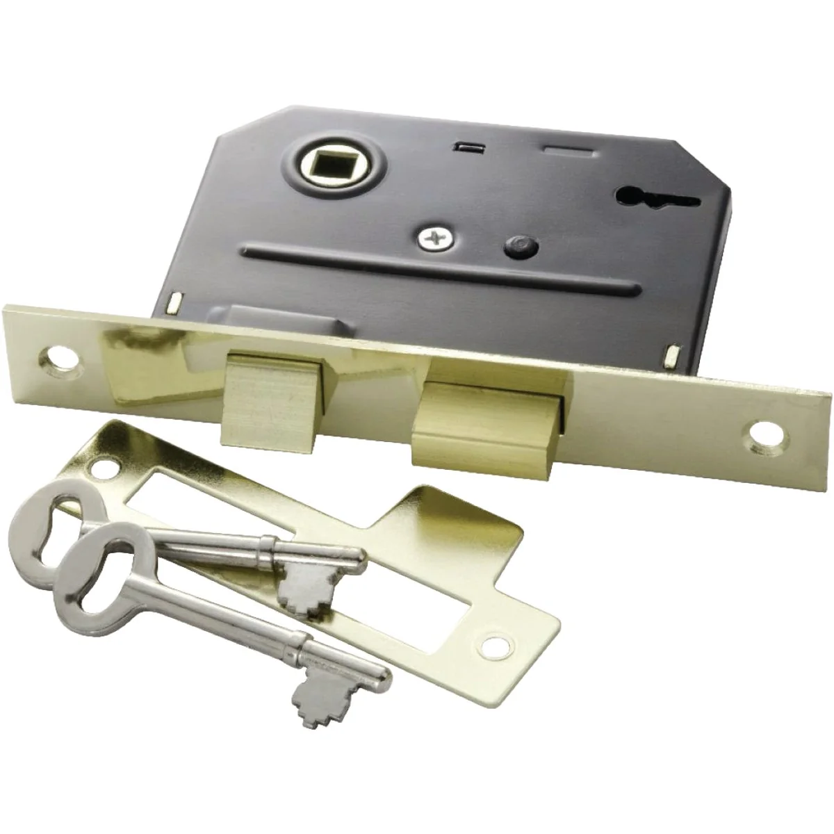 Enhanced First Watch Security Brass Bit Key Mortise Lock Elite