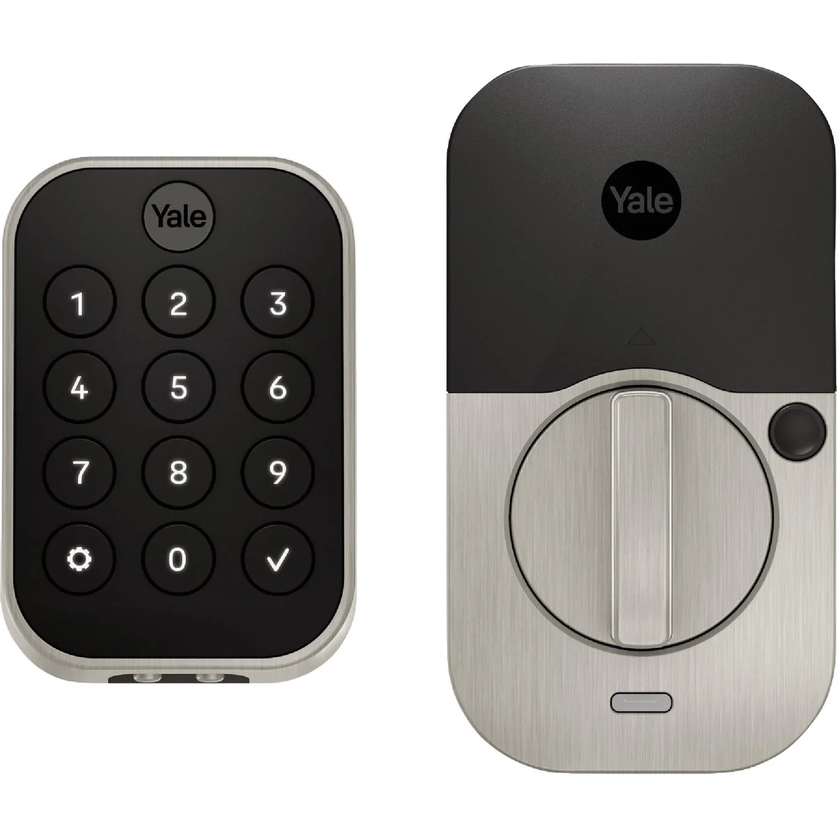 Certified Yale Assure Nickel Electronic Lock Keypad Deadbolt with Bluetooth Powerful