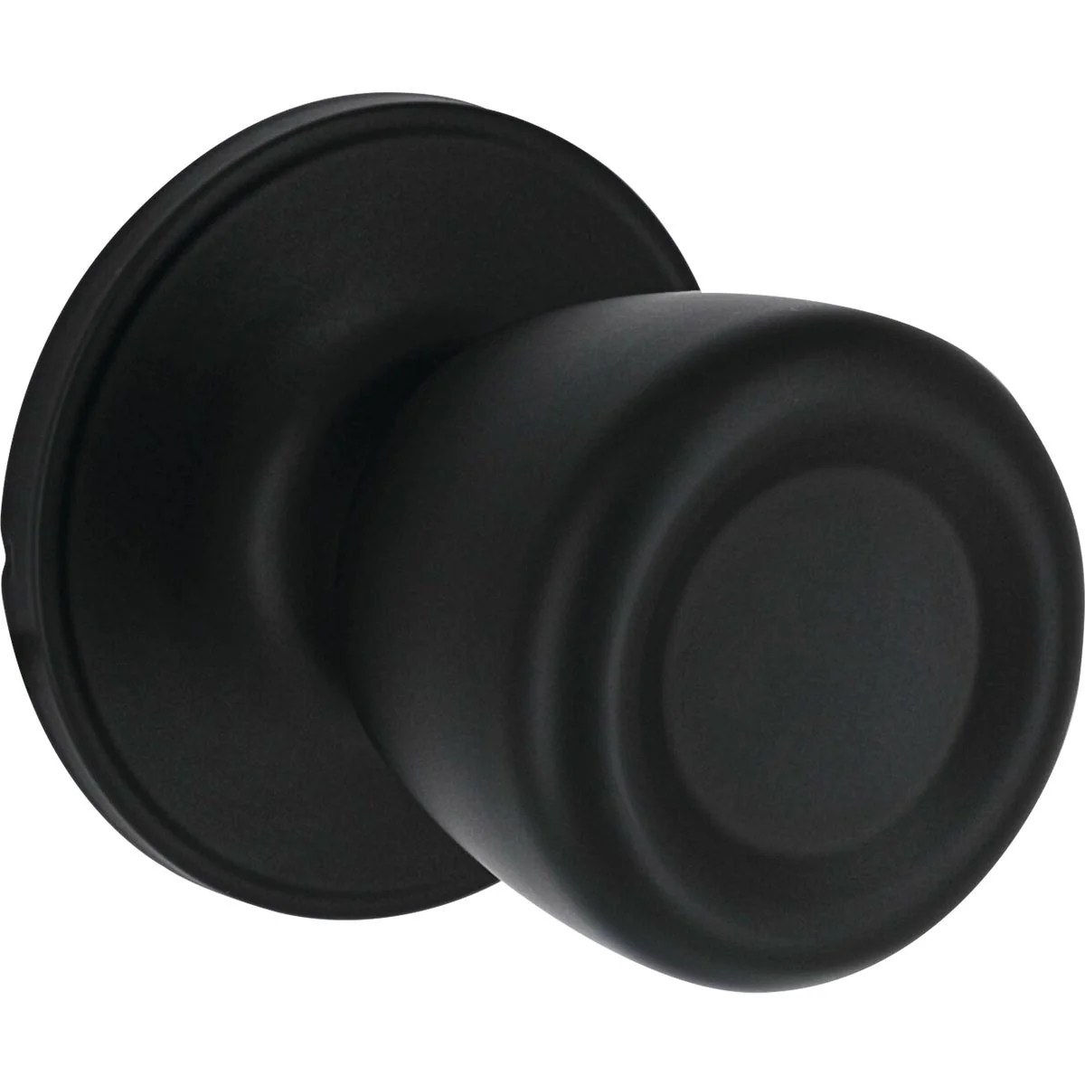 Exclusive Steel Pro Matte Black Tulip Passage Door Knob Prestigious