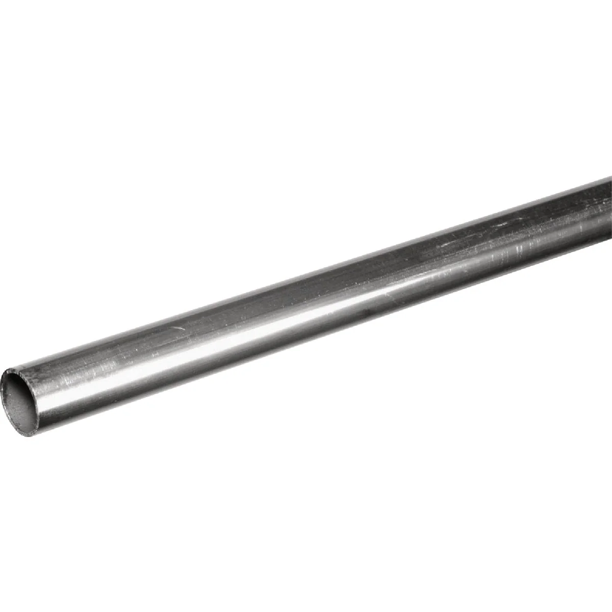 Solid Hillman SteelWorks 1 In. x 8 Ft. Bright Aluminum Round Tube Fast
