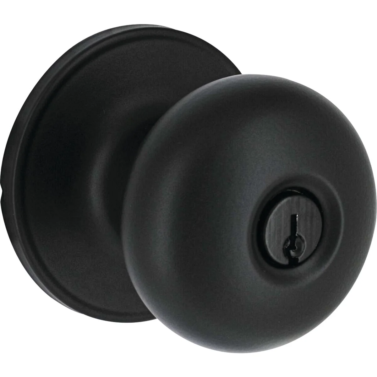High-End Steel Pro Matte Black Half Round Entry Knob Powerful