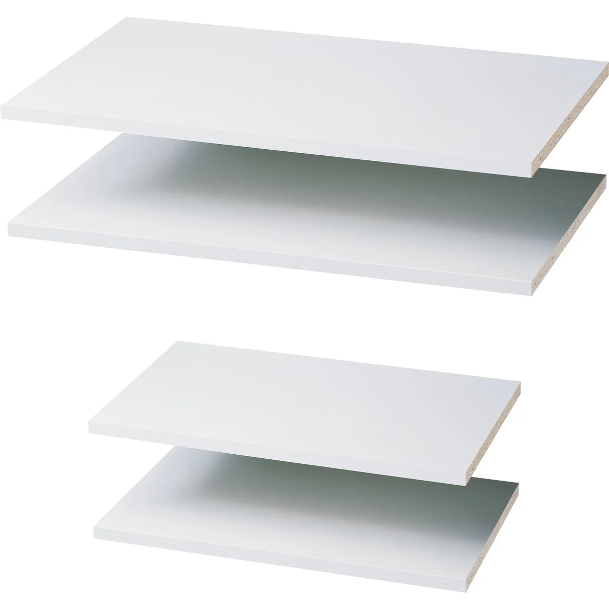 Long-Lasting Easy Track Create Collection Wood Laminate Shelf Kit 4-Pack Smooth