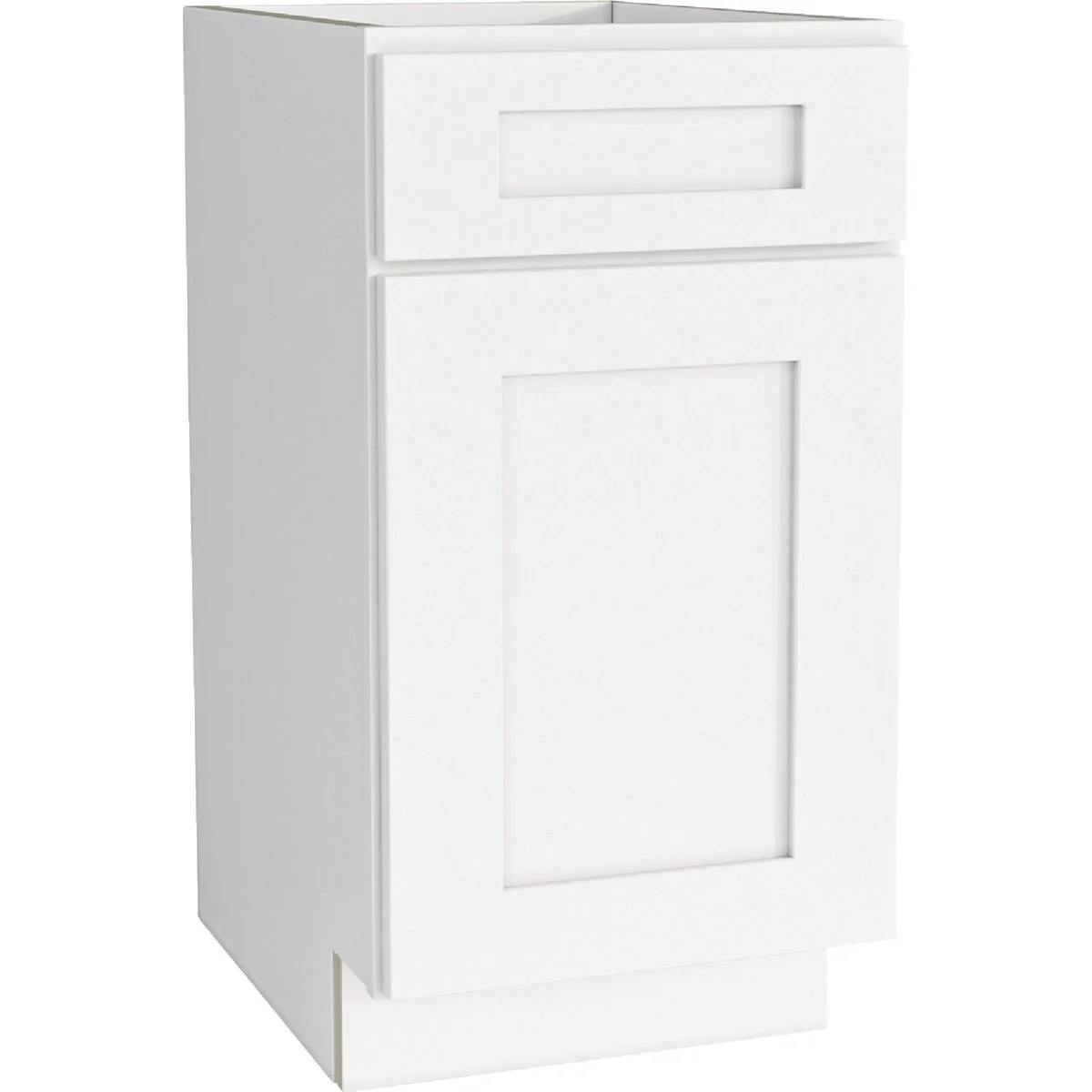Superior CraftMark Plymouth Shaker 18 In. W x 24 In. D x 34.5 In. H Ready To Assemble White Base Kitchen Cabinet Comfortable