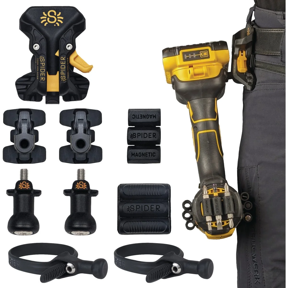 Superior Spider Tool Holster Pro Holster Kit 9-Piece Smooth