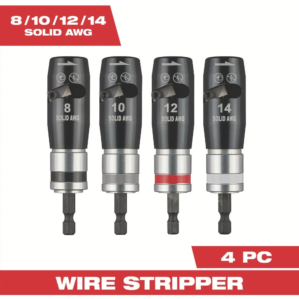 Artisan Milwaukee Solid Wire Stripper Set 4-Piece Classic
