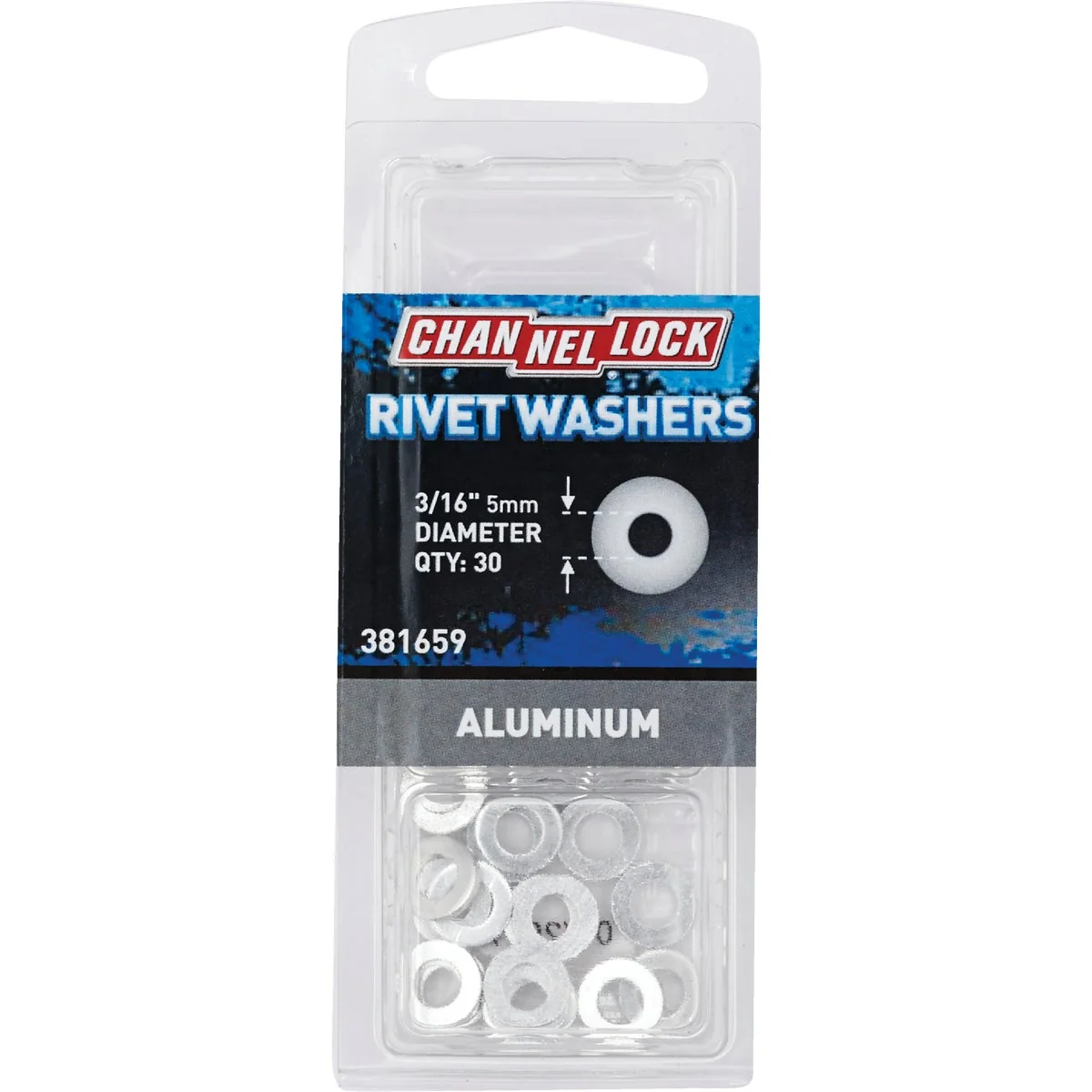 User-Friendly Channellock 3 16 in. Aluminum Rivet Washer 30-Pack Unique