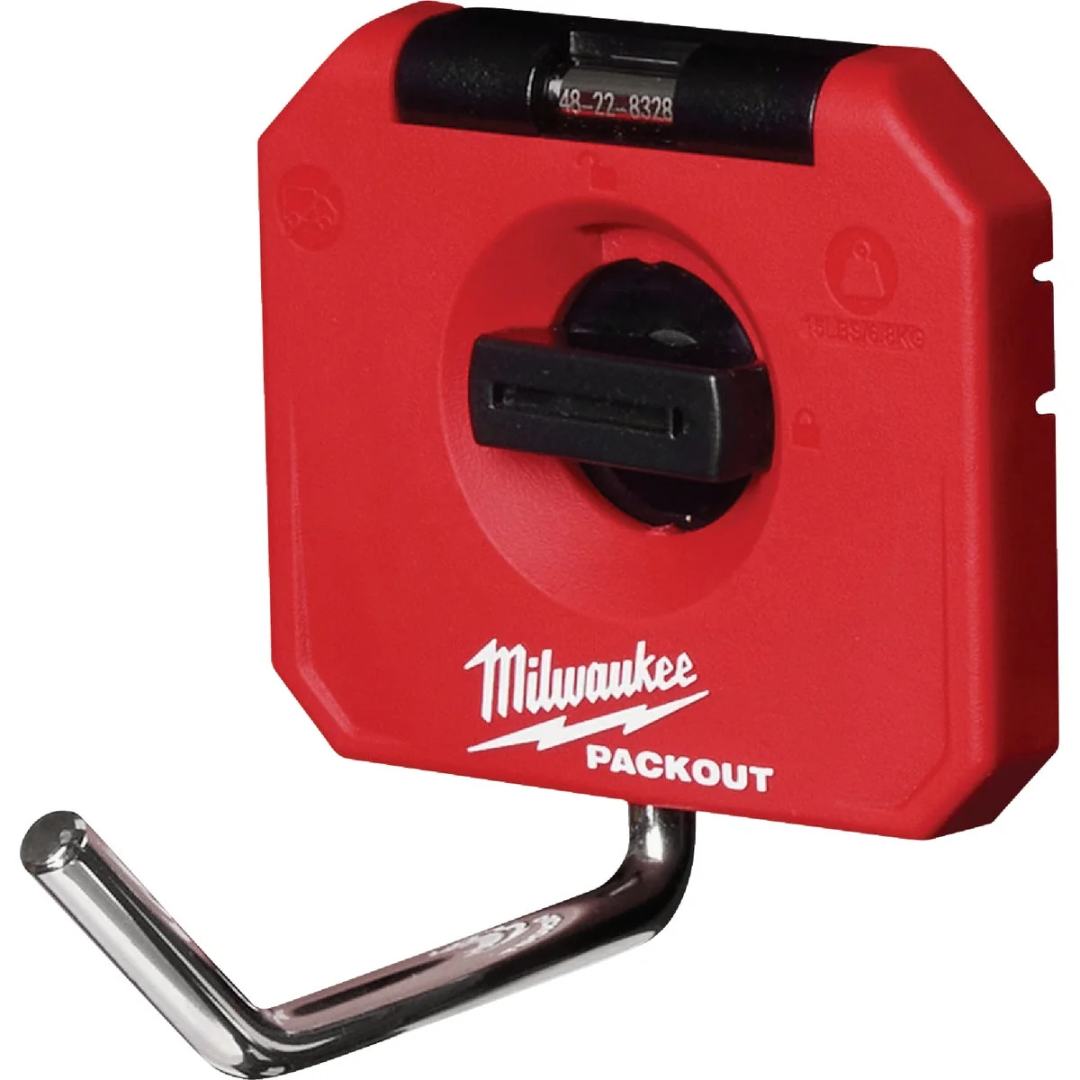 Sophisticated Milwaukee PACKOUT 4 In. Single Straight Hook 15 Lb. Capacity Fine Crafted