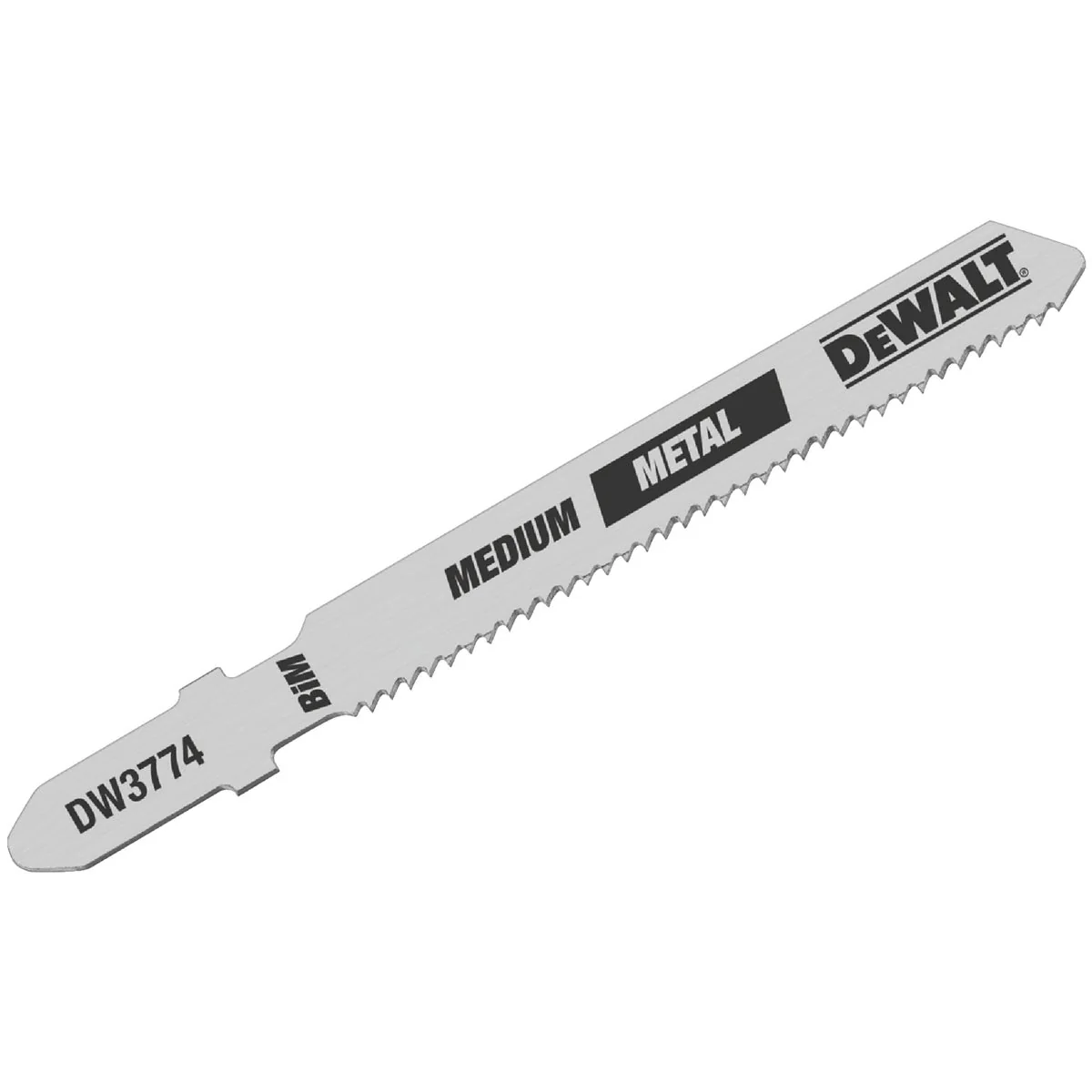 Easy-to-Use DeWalt 3 In. x 18 TPI T-Shank HCS Jig Saw Blade for Medium Metal 5-Pack Reusable