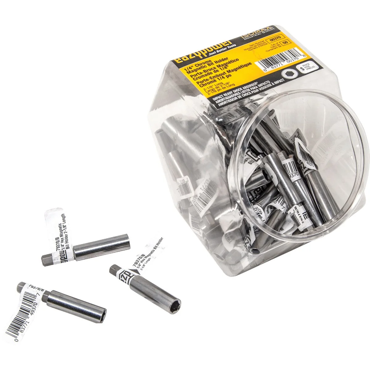 Expertly Made Eazypower Magnetic Bit Holder 2-1 8 In. 50-Pack Convenient