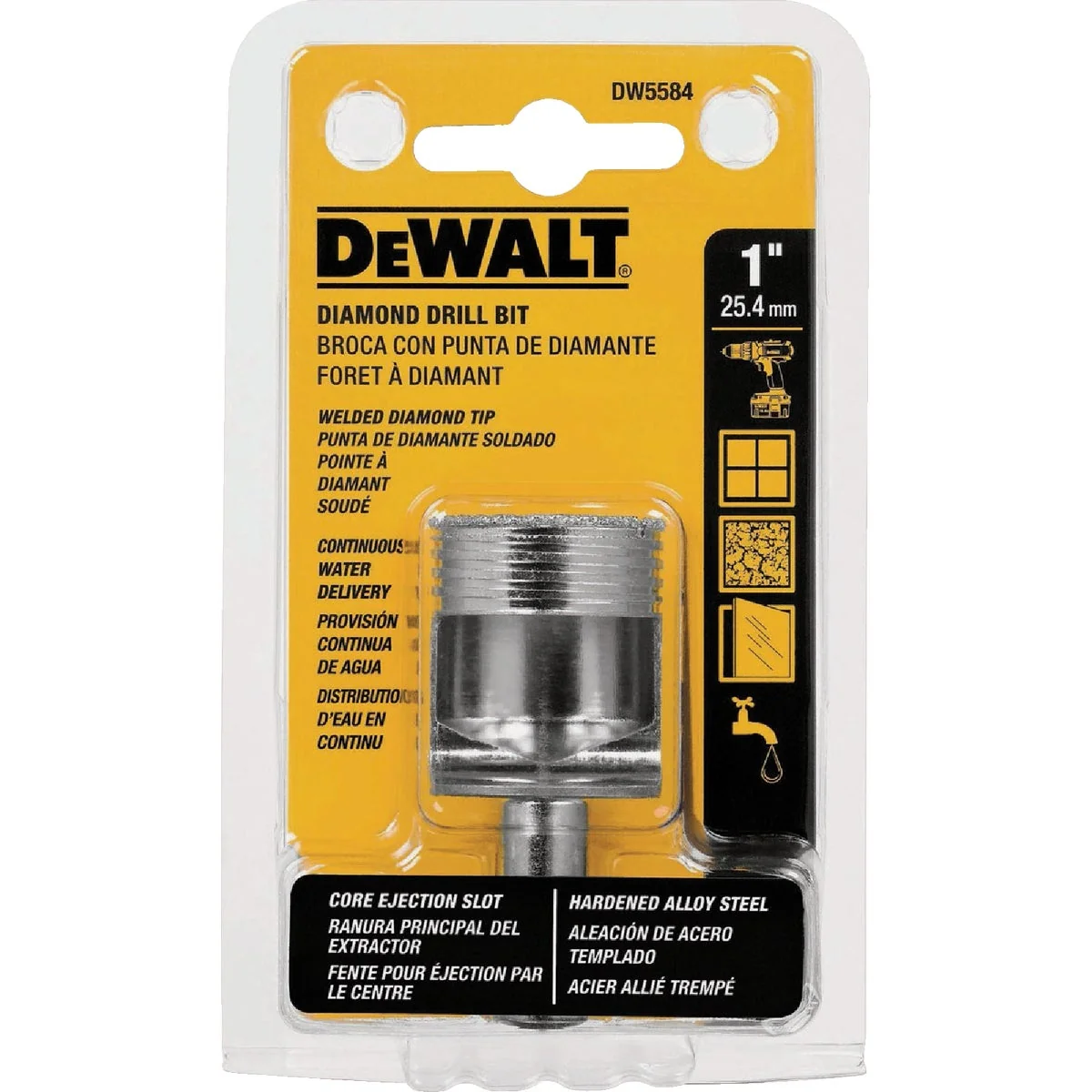 Expertly Made DEWALT 1 In. Diamond Drill Bit Specialty