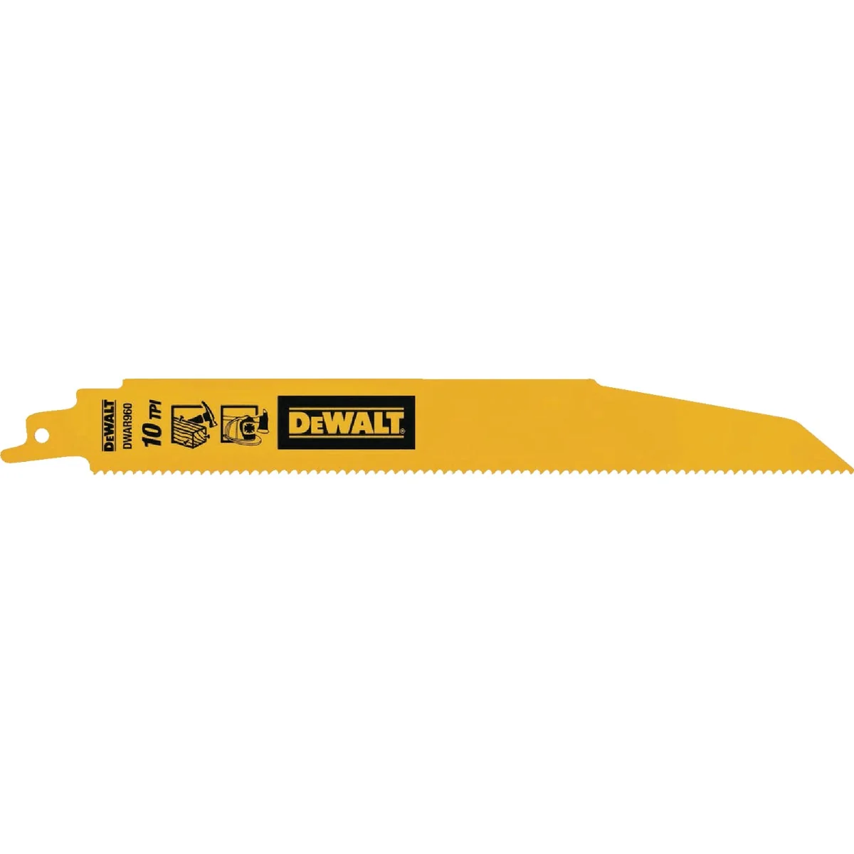 Soft DEWALT 9 In. 10 TPI Demolition Bi-Metal Reciprocating Saw Blade 5-Pack Easy-to-Use