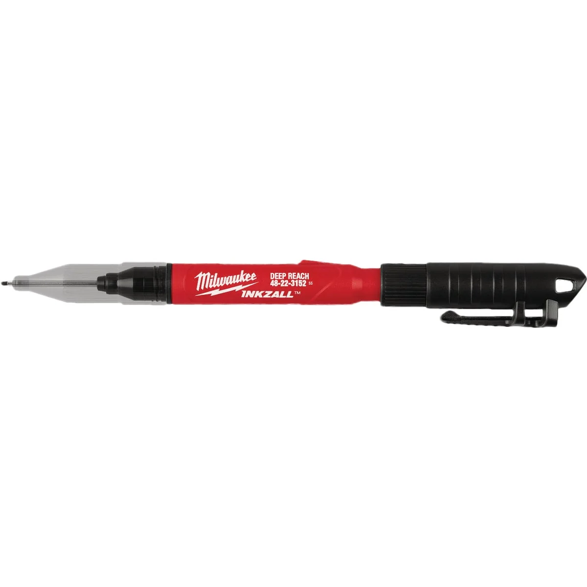 Classic Milwaukee INKZALL 2-in-1 Deep Reach Ultra Fine Point Black Jobsite Marker Healthy