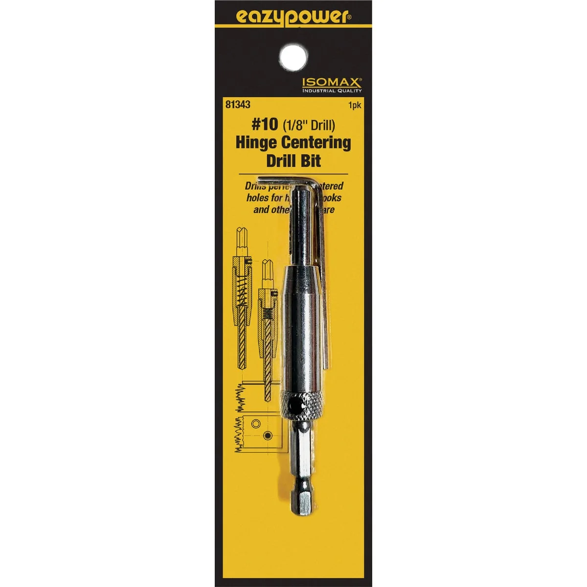 Verified Eazypower Corporation 10 1 8 In. Hinge Drill Bit with L-Shape Hex Key Sustainable