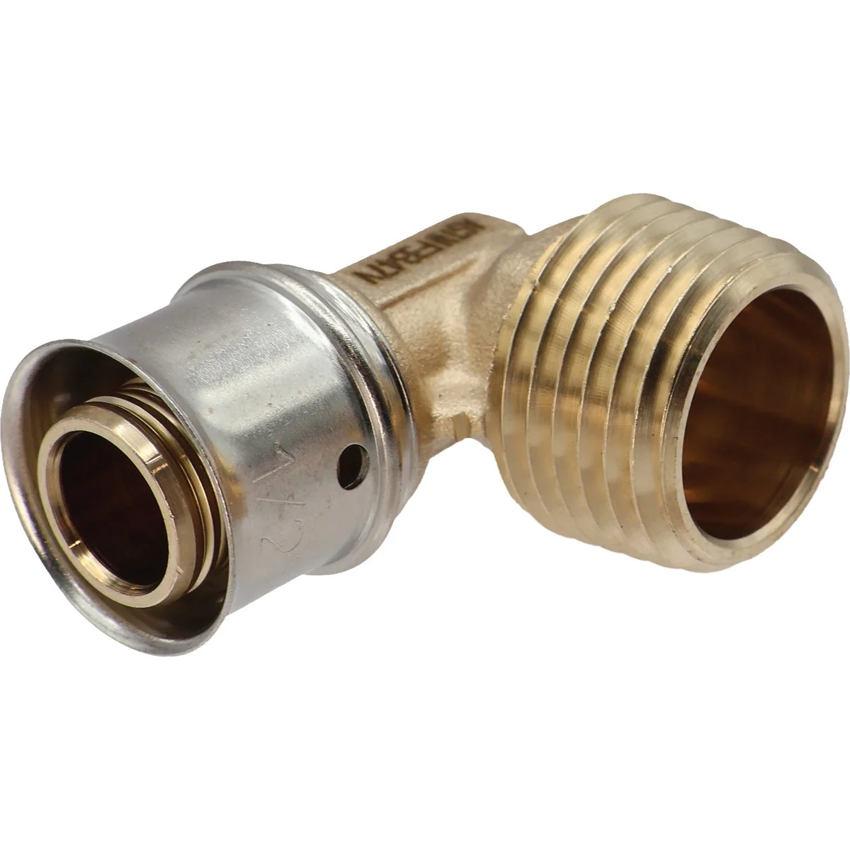 Classic SharkBite 1 2 In. x 1 2 In. MNPT PEX Press Brass Adapter Elbow Relaxed
