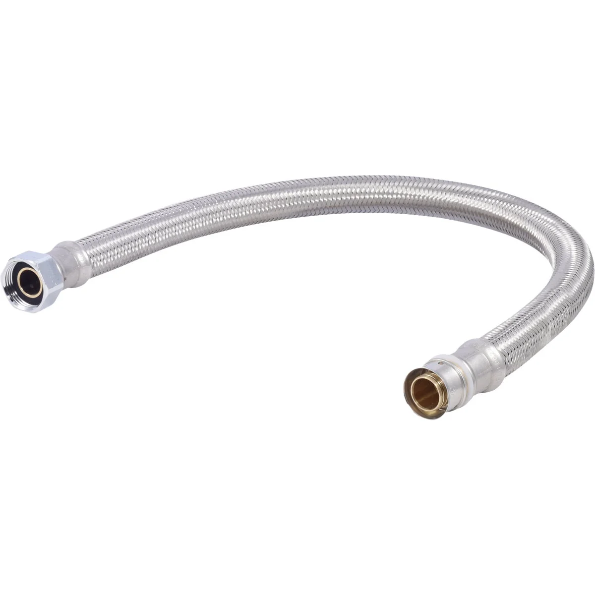 Smooth SharkBite 3 4 In. x 3 4 In.FIP x 18 In. PEX Press Stainless Steel Flex Connector Comfortable