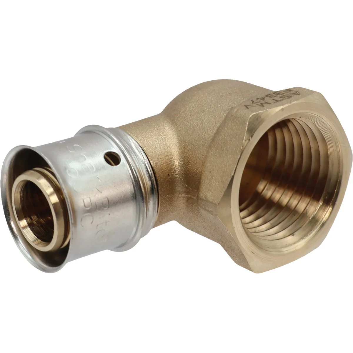 Responsible SharkBite 1 2 In. x 1 2 In. FNPT PEX Press Brass Adapter Elbow Enhanced