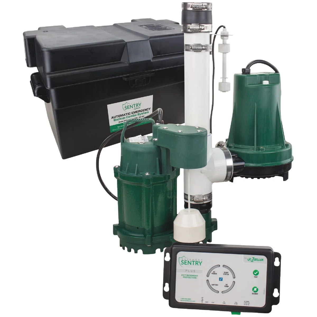 Contemporary Basement Sentry WiFi High Performance Sump Pump and Backup Sump Pump Combo Practical