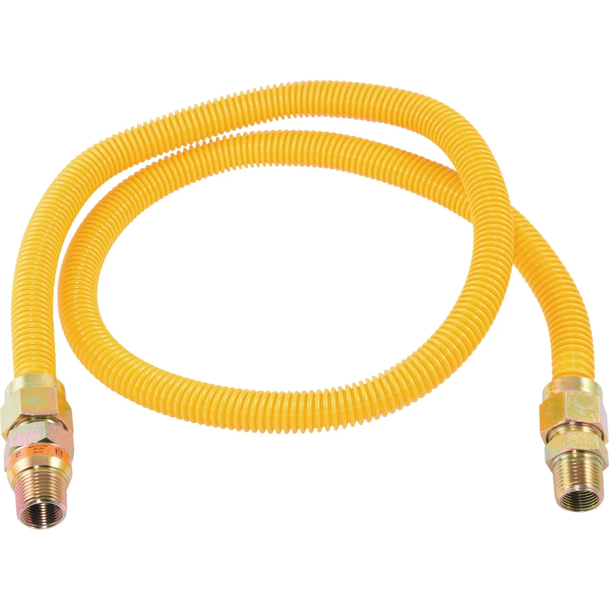 Trendy Eastman 5 8 In. OD x 48 In.1 2 In. MIP Tapped 3 8 In. FIP x 1 2 In. MIP Tapped 3 8 In. FIP Coated Stainless Steel Gas Connector with ArmorBoost Excess Flow Valve Top-Quality