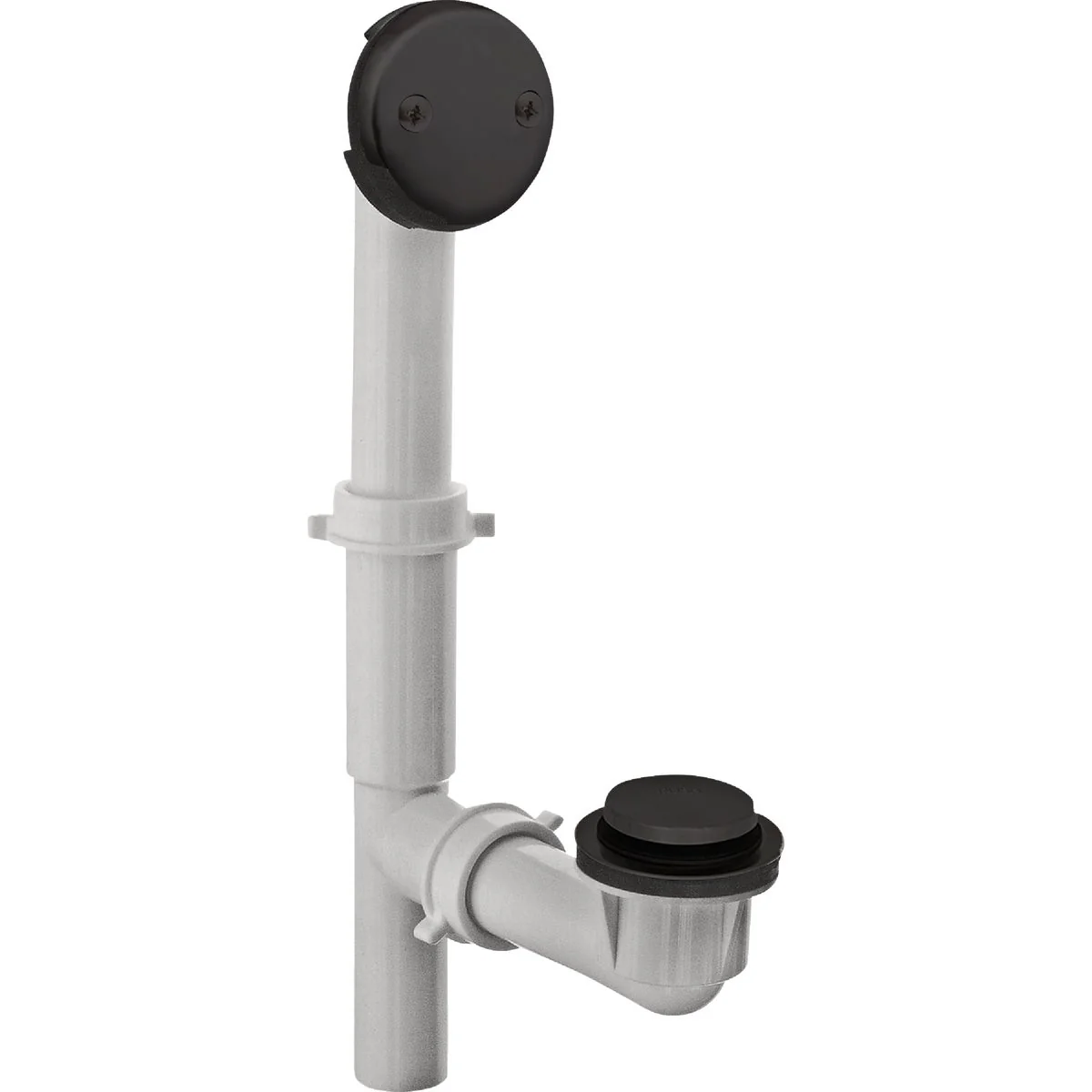 Consistent Danco Touch-Toe Tub Drain Kit with Matte Black Trim Elite