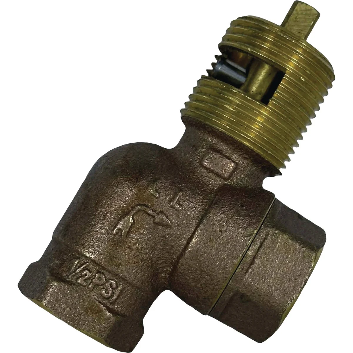 Pure Blue Flame 1 2 In. Brass Quarter-Turn Angle Ball Gas Valve Fine Crafted