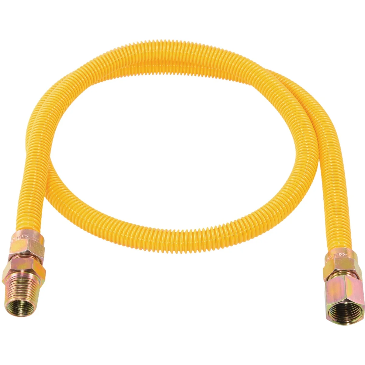 Sophisticated Eastman 3 8 In. OD x 48 In. 1 2 In. FIP x 1 2 In. MIP Tapped 3 8 In. FIP Coated Stainless Steel Gas Connector Consistent
