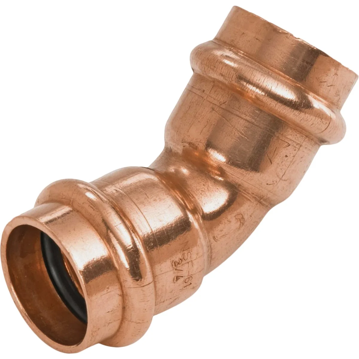 Detailed NIBCO 1 In. 45 Deg. Press Copper Elbow 1 8 Bend Elite