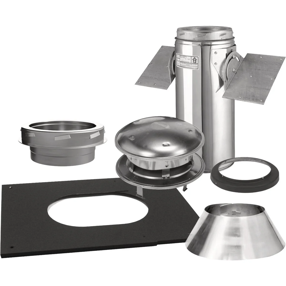 Elegant SELKIRK Sure-Temp 6 In. Stainless Steel Pitched Ceiling Chimney Support Kit Reliable